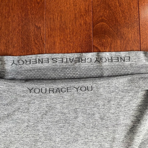 Lululemon grey short sleeve athletic shirt - Picture 4 of 5